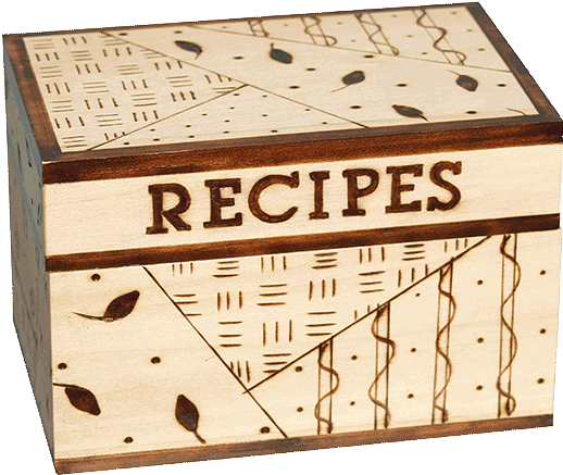 Recipe Box - Wood Burning Box Ideas (540x540), Png Download