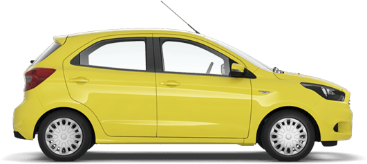 Ford Ka - Yellow Car Png Ford (600x338), Png Download