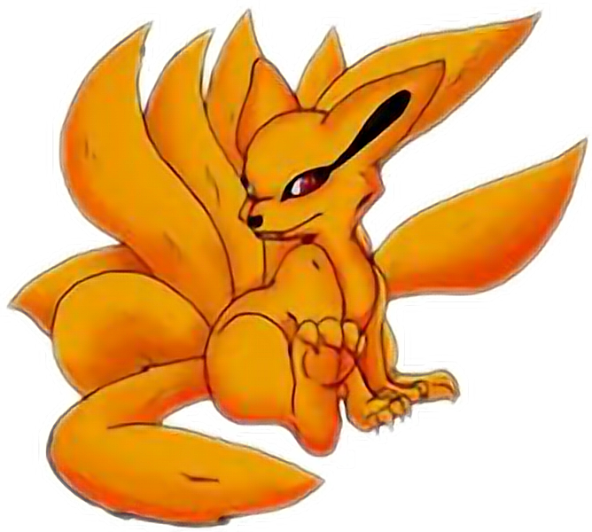 Kurama Kyuubi Chibi Naruto Shippuden Narutoshippuden - Nine Tailed Fox Chibi (668x600), Png Download