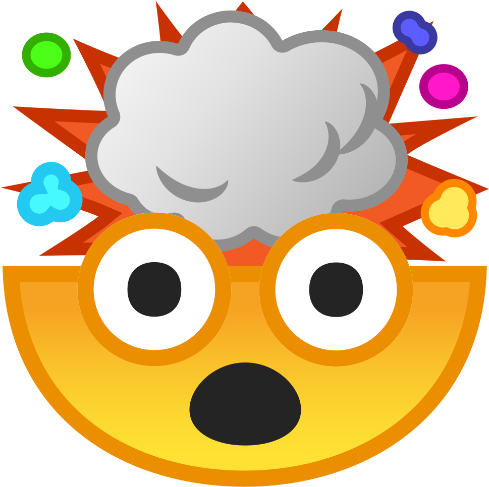 Download Svg Download Png - Exploding Head Emoji Android (1024x1024), Png Download