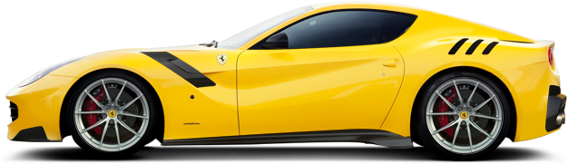 Yellow Ferrari Transparent Image - Ferrari F12 Tdf Berlinetta Limited Edition (640x480), Png Download