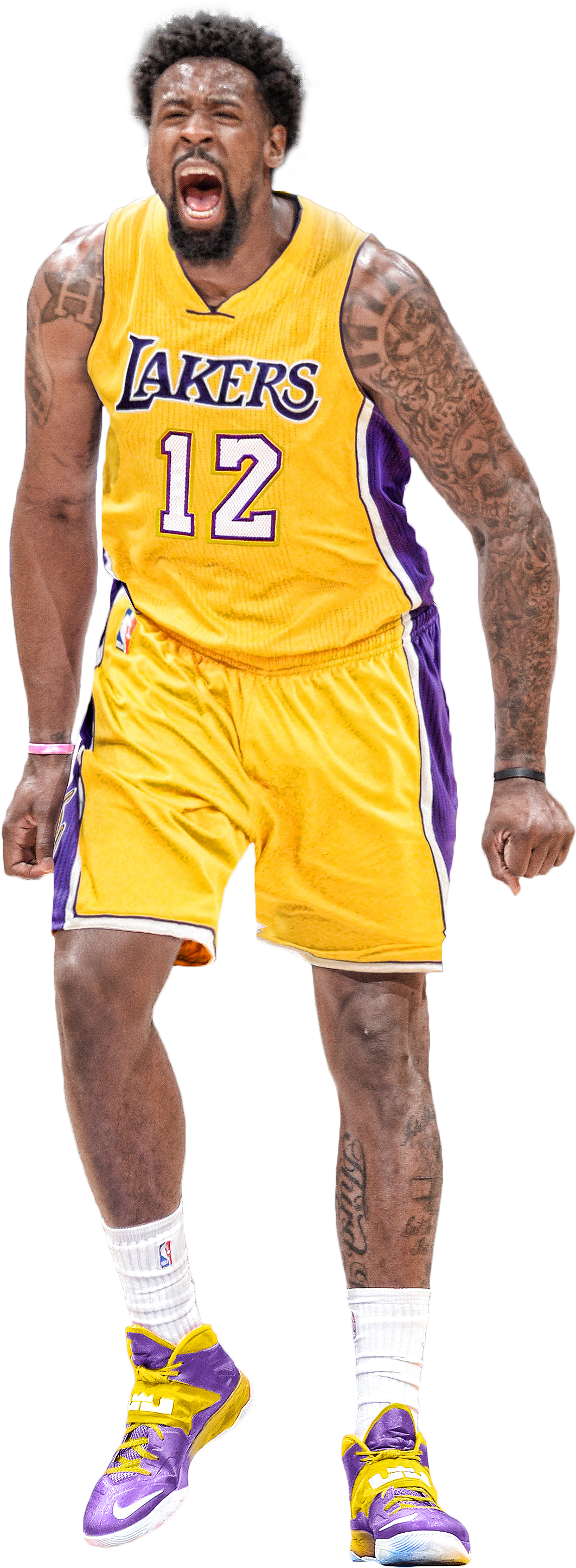 Deandre Jordan / Los Angeles Clippers July Ninth / - Deandre Jordan Lakers Jersey (1062x2893), Png Download