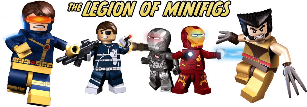 The Legion Of Minifigs - Lego (1258x469), Png Download