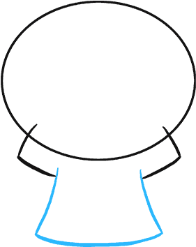 How To Draw Flaming Skull - Circle (680x678), Png Download