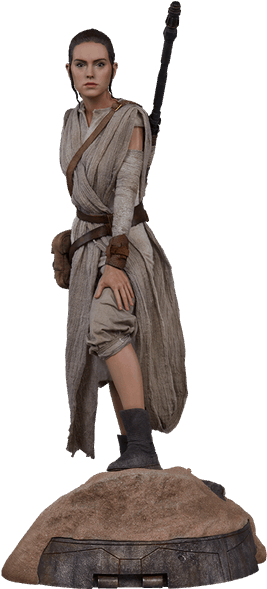 Rey Premium Format Sideshow Collectibles Statue - レイ フィギュア スター ウォーズ (600x600), Png Download