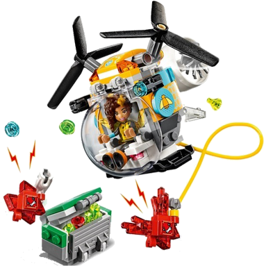 Lego 41234 Dc Super Hero Girls Super Hero Bumblebee‰ã¢ - Lego Dc Super Hero Girls Bumblebee Helicopter (41234) (600x450), Png Download
