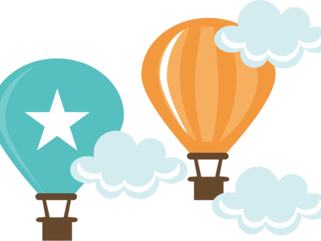 Hot Air Balloon Clipart Svg - Cartoon Hot Air Balloon Transparent (640x480), Png Download