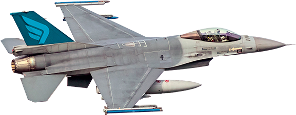 F16 Falcon - Fly Simulation F16 Cugnaux (640x400), Png Download