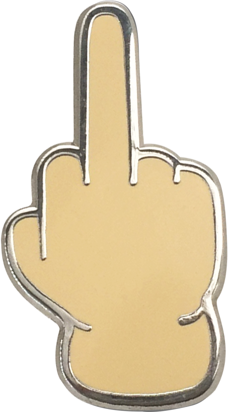 Middle Finger Emoji Pin - Emoji Middle Finger Png (918x918), Png Download