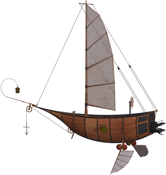 Hot Air Balloon Png Transparent Background - Hot Air Balloons With Sail (960x720), Png Download