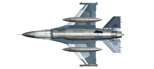 General Dynamics F-16 Fighting Falcon (500x500), Png Download