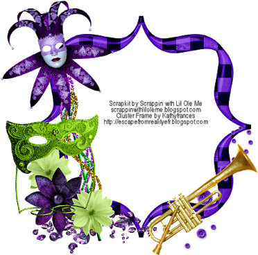 Mardi Gras Border Png For Kids - Cluster Mardi Gras En Png (400x400), Png Download