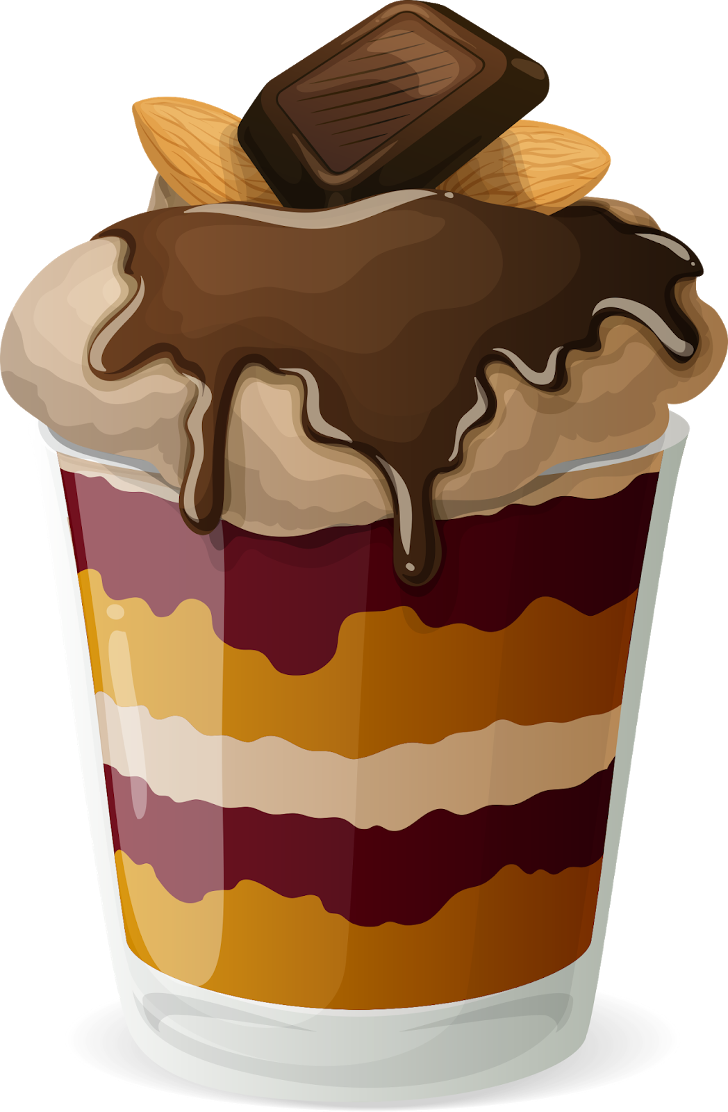 Ice Cream Vector, Ice Cream Glass, Ice Cream Glass - Мороженое В Чашке Png (1048x1600), Png Download