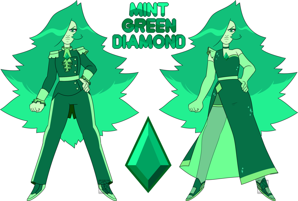 Specific Comm- Mint Green Diamond By Xombiejunky - Steven Universe Green Diamond Authority (1024x692), Png Download