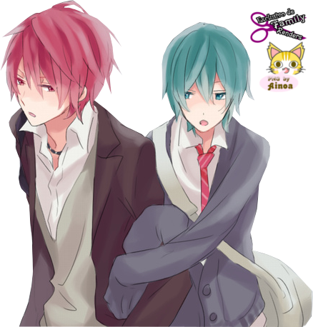 Png-akaito X Mikuo - Mikuo X Kaito Yaoi (438x458), Png Download