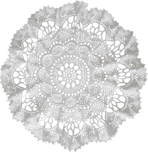 486 Х - Прозрачном Фоне Кружевные Салфетки В Png (486x500), Png Download