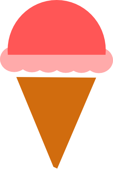 Waffle Cone Clipart Gelato - Ice Cream Social Icon (396x595), Png Download