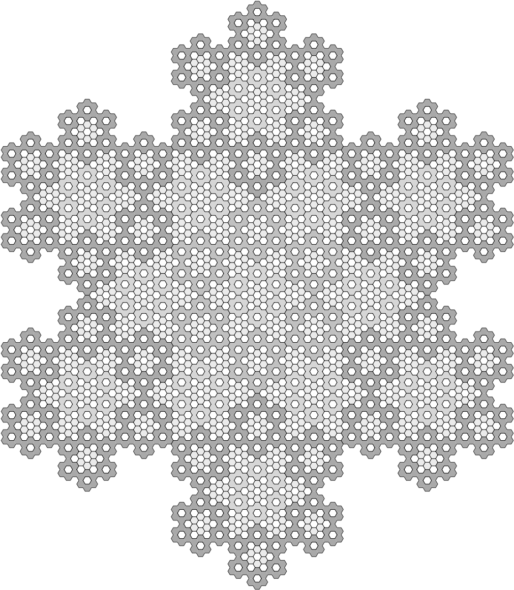 16 Sep - Koch Snowflake (1024x1175), Png Download