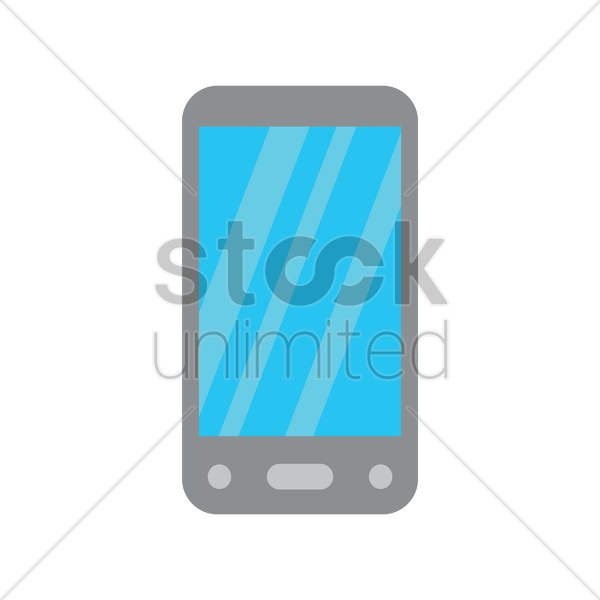 Mobile Phone Icon Vector Image - Mobile Phone (600x600), Png Download