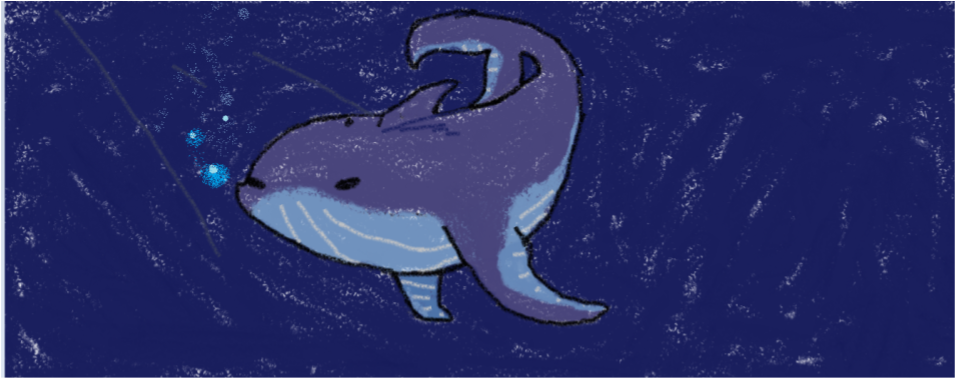 Inktober 12 - Whale - Humpback Whale (960x720), Png Download