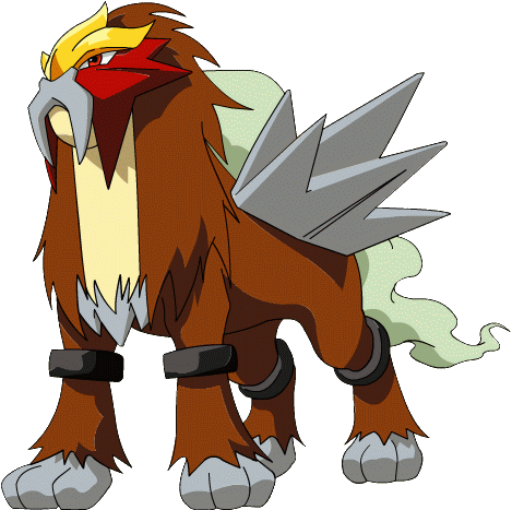 Entei - Entei Pokemon (469x467), Png Download