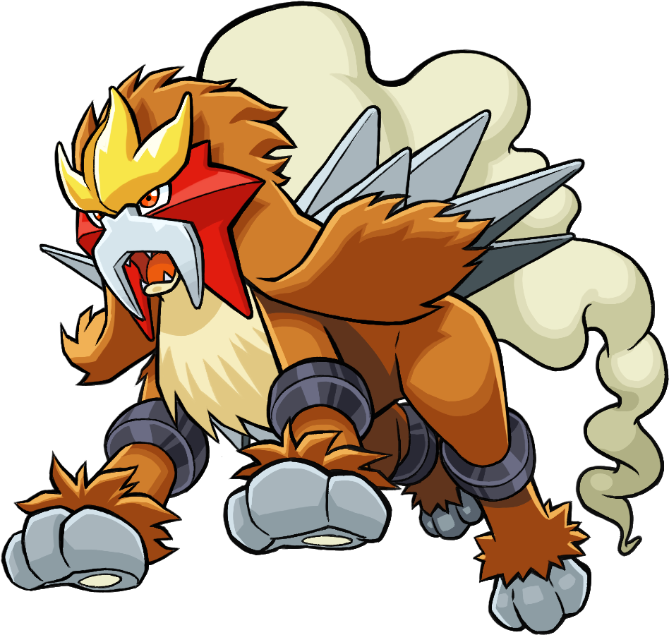 244entei Pokemon Ranger Guardian Signs - Pokemon Ranger Guardian Signs Entei (986x931), Png Download