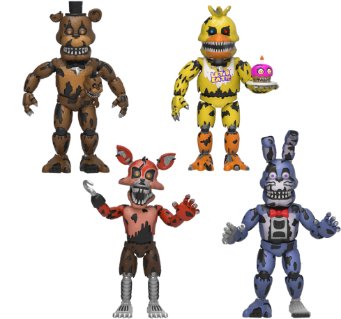Vinyl Figure Set - Nightmare Freddy (560x560), Png Download