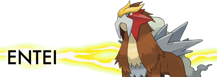 How To Catch Entei In Oras - Pokemon Entei (700x256), Png Download