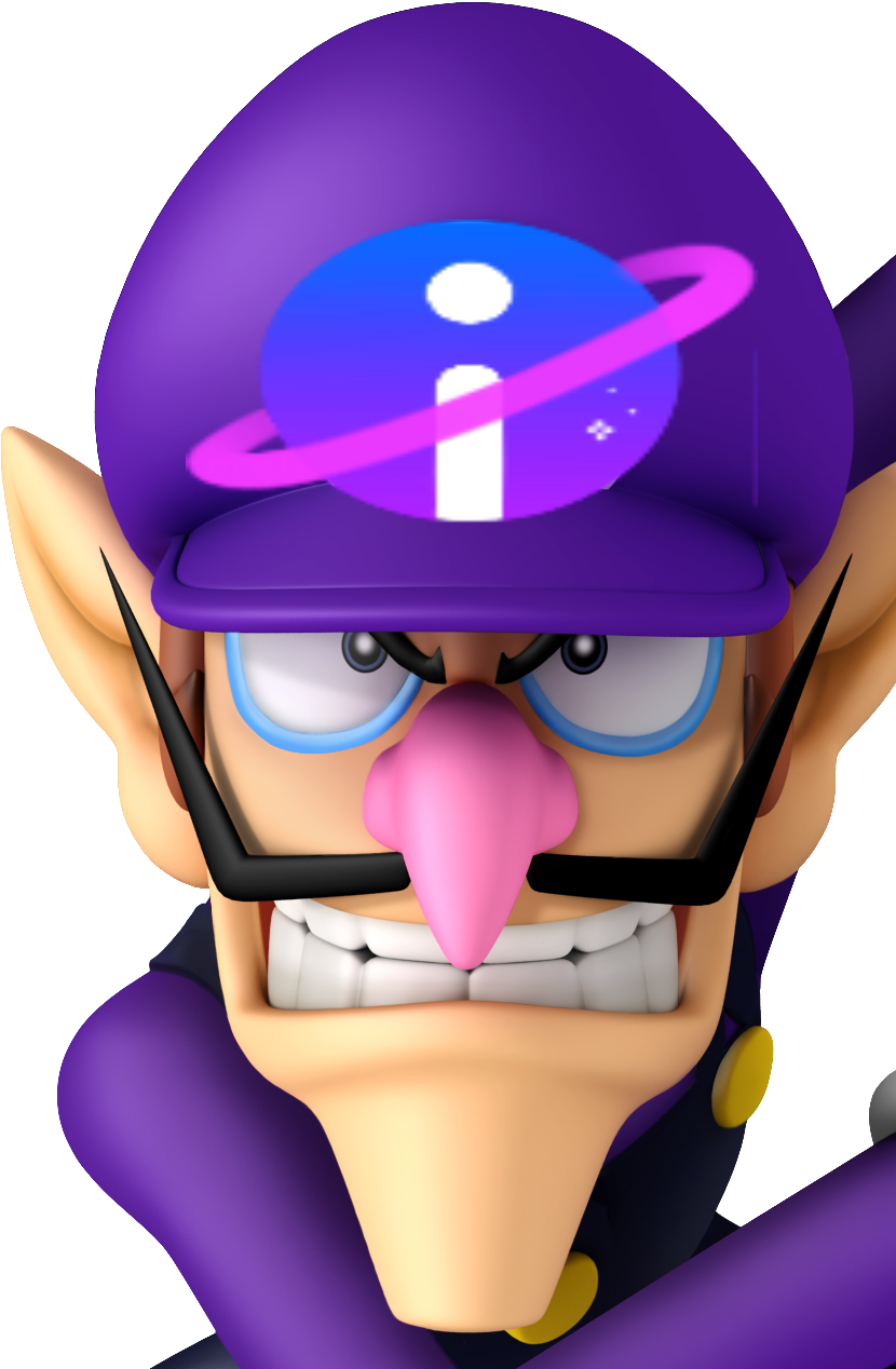 Waluigi Olympic Winter Games (852x1275), Png Download