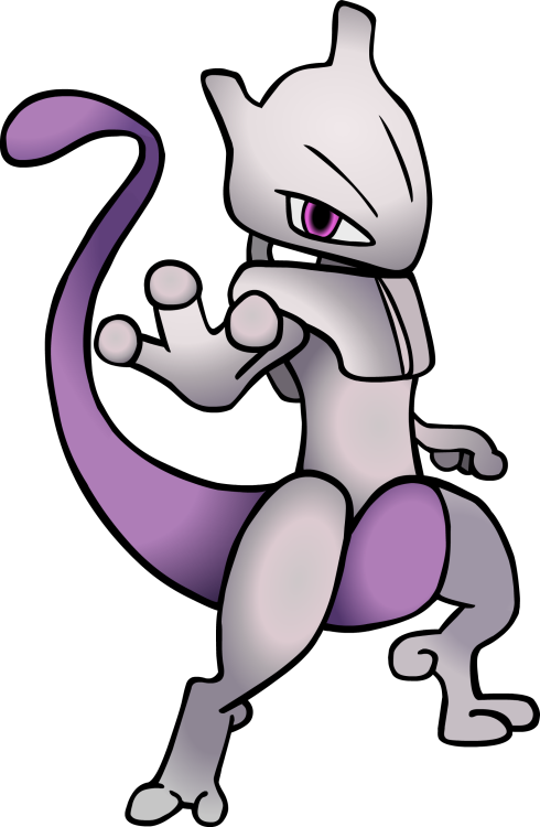 “ While Waluigi Was Revealed First, Mewtwo Was Actually - Cartoon (490x750), Png Download