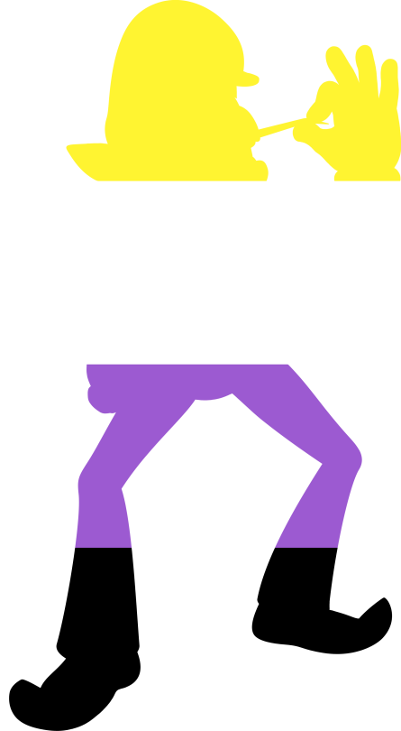 Tumblr's Being Wacky And I Hope This Doesn't Post Like - Waluigi Silhouette (445x810), Png Download