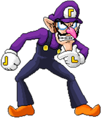 The &quot - Waluigi 2d (348x397), Png Download