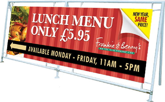 Double Sided Banner Frame K7 - Heavy Duty Banner Frame (600x600), Png Download