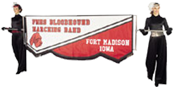 Supreme Banner Frame 8' - Marching Band Banner Carriers (369x526), Png Download