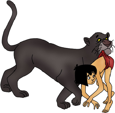 Disney Clipart Jungle Book - Jungle Book Cartoon Png (600x400), Png Download