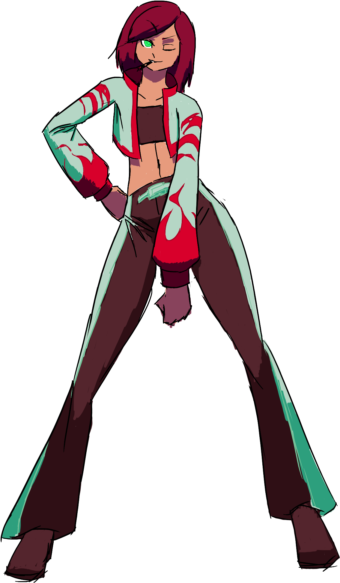 Giorno Giovanna Pose - Cartoon (1900x2208), Png Download