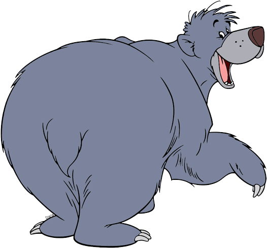 Baloo Png Hd - Jungle Book Baloo Bear (532x491), Png Download