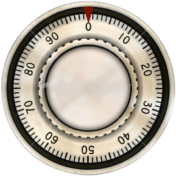 The Rotary Combination Type Of Lock, Which Uses A Combination - Safe Dial (380x380), Png Download