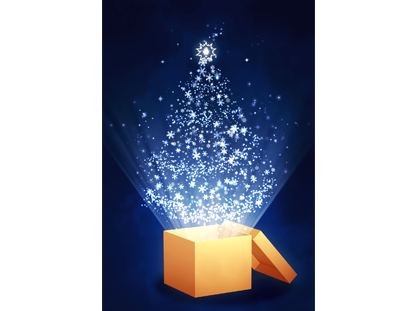 The Magical Christmas Box - Magical Christmas Box (400x311), Png Download
