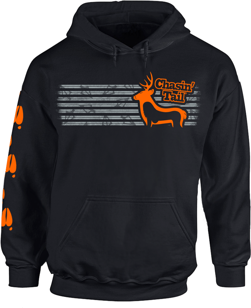 Mule Deer Striped Hoodie - Chasin Tail Sweatshirt (1080x1080), Png Download