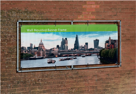 This Aluminium Banner Frame, Provided With A Heavyweight - Banner (580x580), Png Download