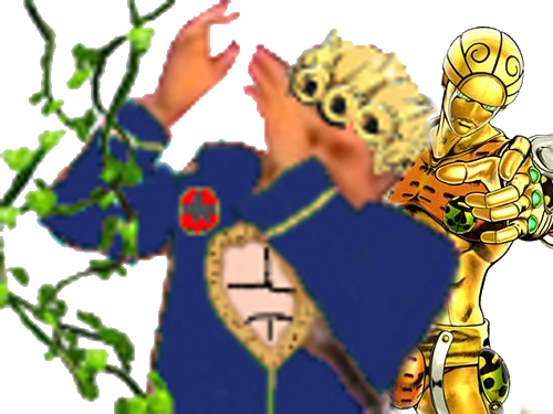 Sticker Risitas Kikoojap Giorno Jesus Vento Aureo Jojo - Giorno Giovanna (500x375), Png Download