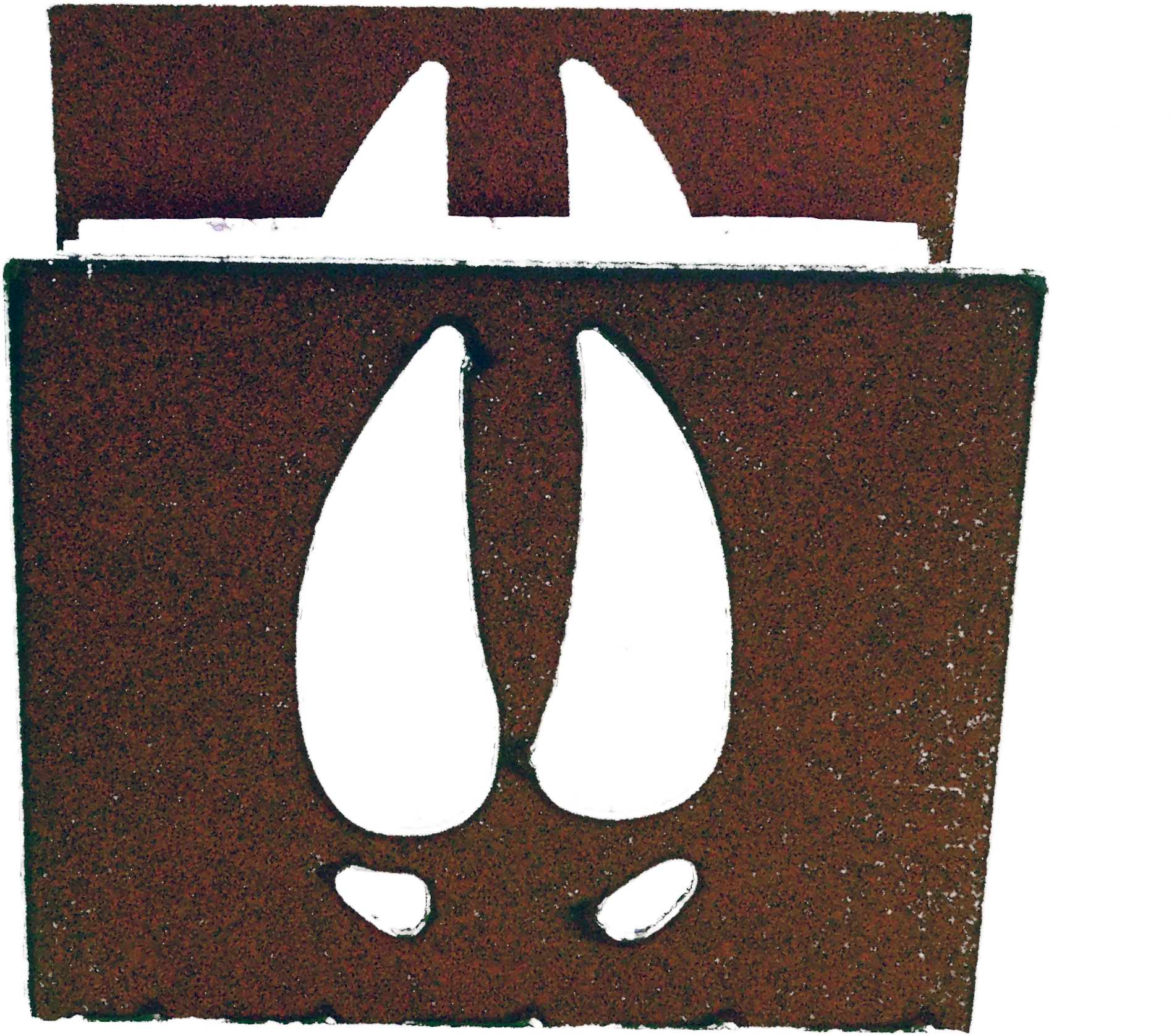 Deer Print Larger Image - Napkin Holder (2064x1896), Png Download