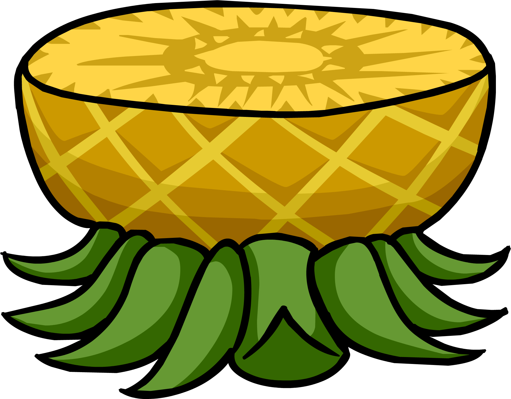 Pineapple Table Icon Id 886 - Thumbnail (1996x1560), Png Download