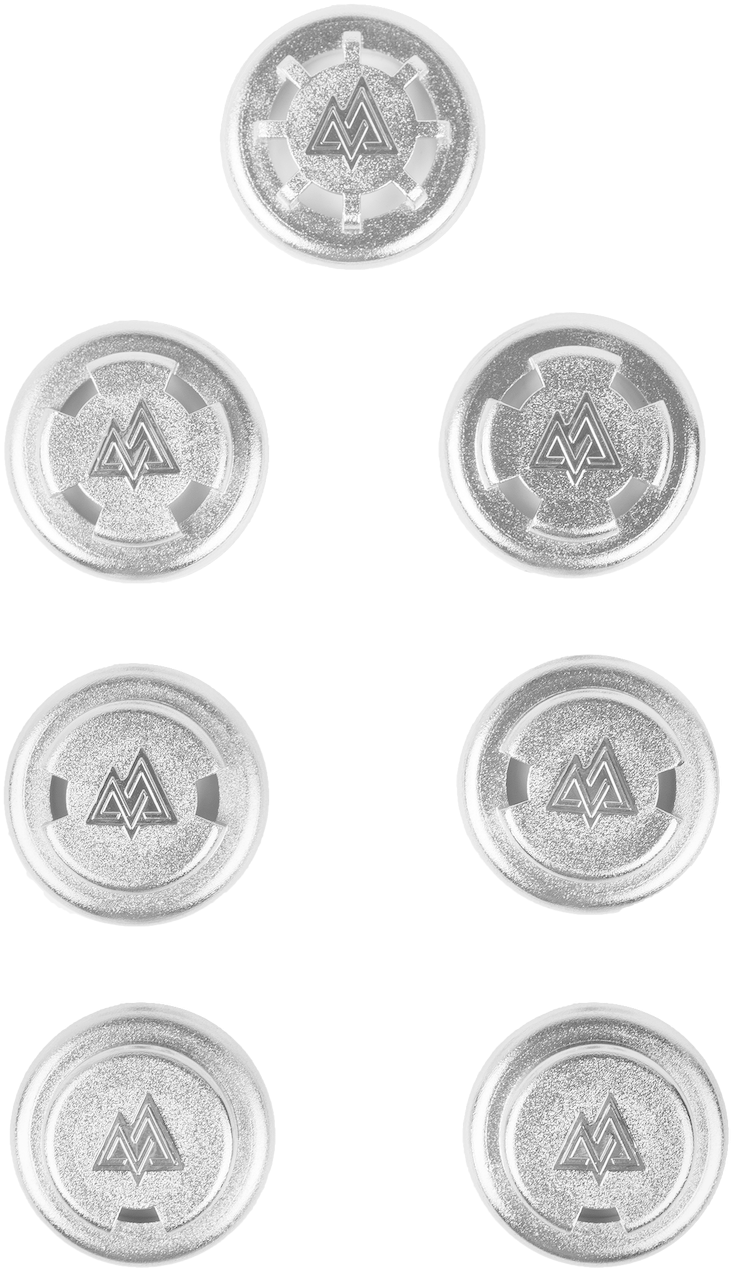 0 Silver Chrome Resistance Valves - Valvole Di Ricambio Training Mask Argento (1280x1280), Png Download