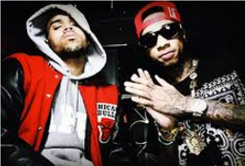 Chris Brown E Tyga (500x500), Png Download