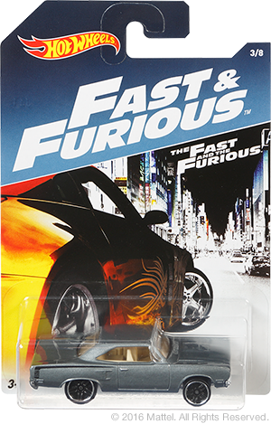 Fast & Furious Assortment For - Hot Wheels Fast And Furious 3 (300x469), Png Download