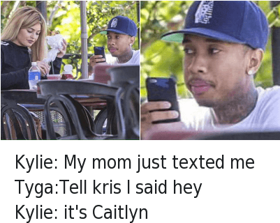 Tyga Kylie Jenner Memes Ideas - Kylie Jenner And Tyga Memes (400x333), Png Download