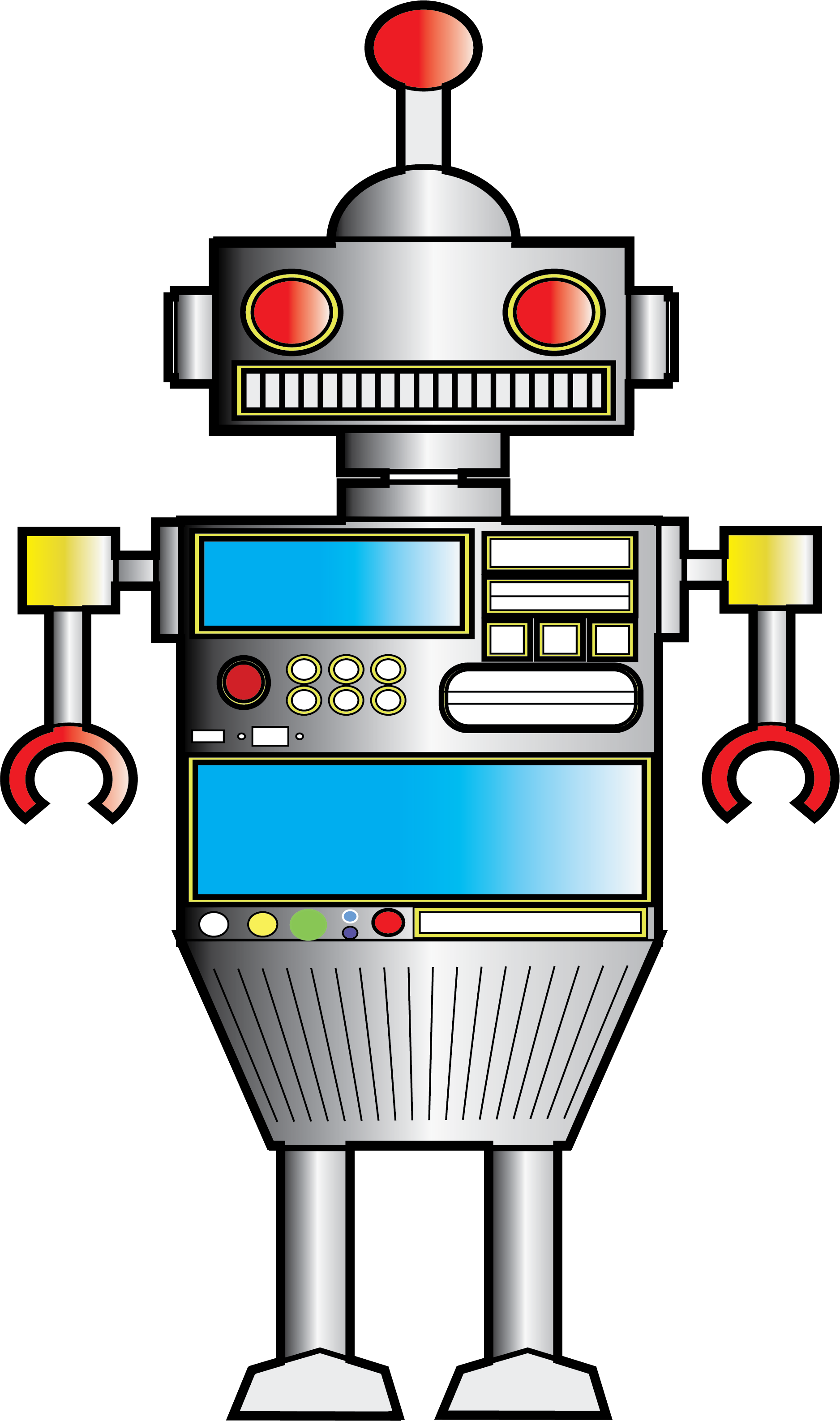 Vector Robot (1876x3173), Png Download