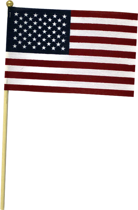 American Flag On Stick Png Full Size Png Download Seekpng